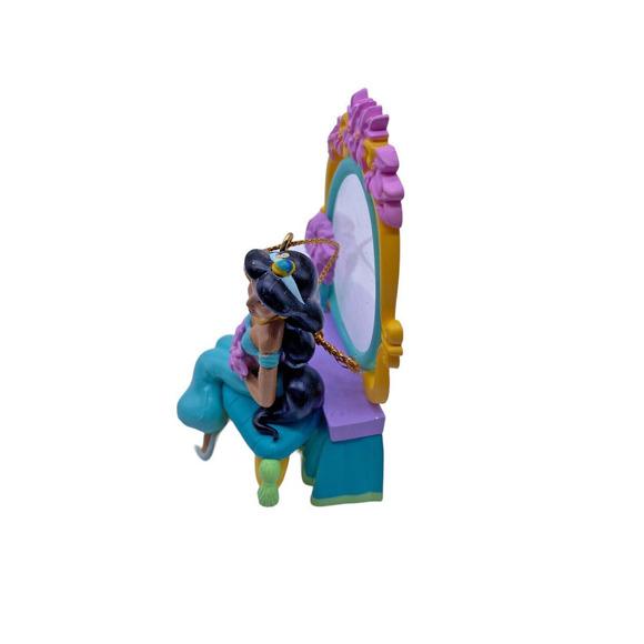 Jasmine Aladdin Christmas Ornament Disney Princess Sitting Vanity Table Vtg RARE - Picture 4 of 8